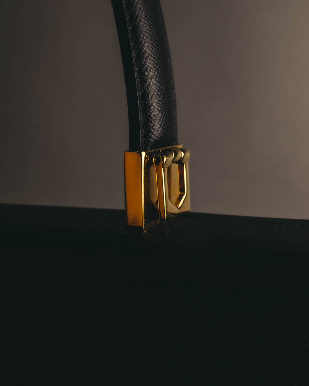 "Salvatore Ferragamo" 90's-00's Structured gancini leather top handle bag