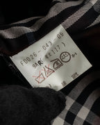 "BURBERRYS" Traditional detail double-breasted stand color trench coat