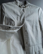 "theory" waist-shaped long leather coat