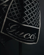 "GUCCI" 2016-2020 Script logo diamond-knit stole