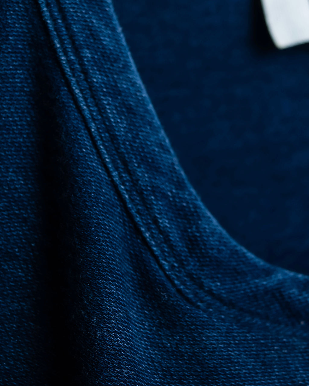 “MM6” front cut designed dennim long pull over