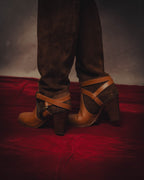 -SPECIAL- “Ralph Lauren” 2010’s-20’s Sareena washed vachetta long boots