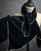 “Christian Dior” 90’s CD monogram silk scarf