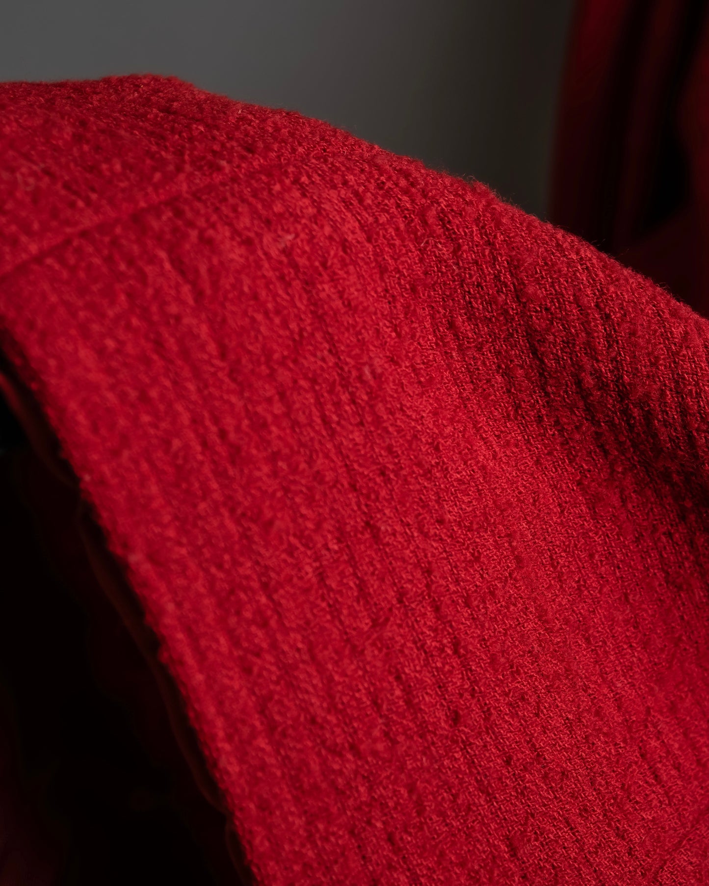 "Salvatore Ferragamo" Vivid red color wool mix tailored jacket