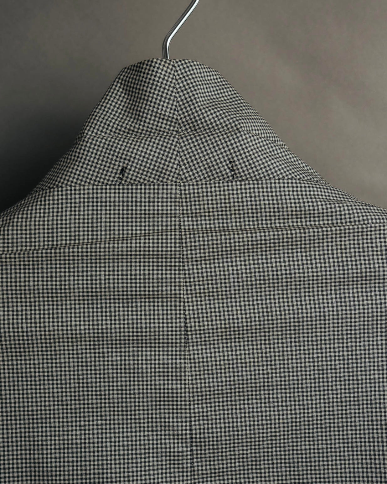 -SPECIAL- "Y's for men" 80's Double breasted houndstooth long jacket