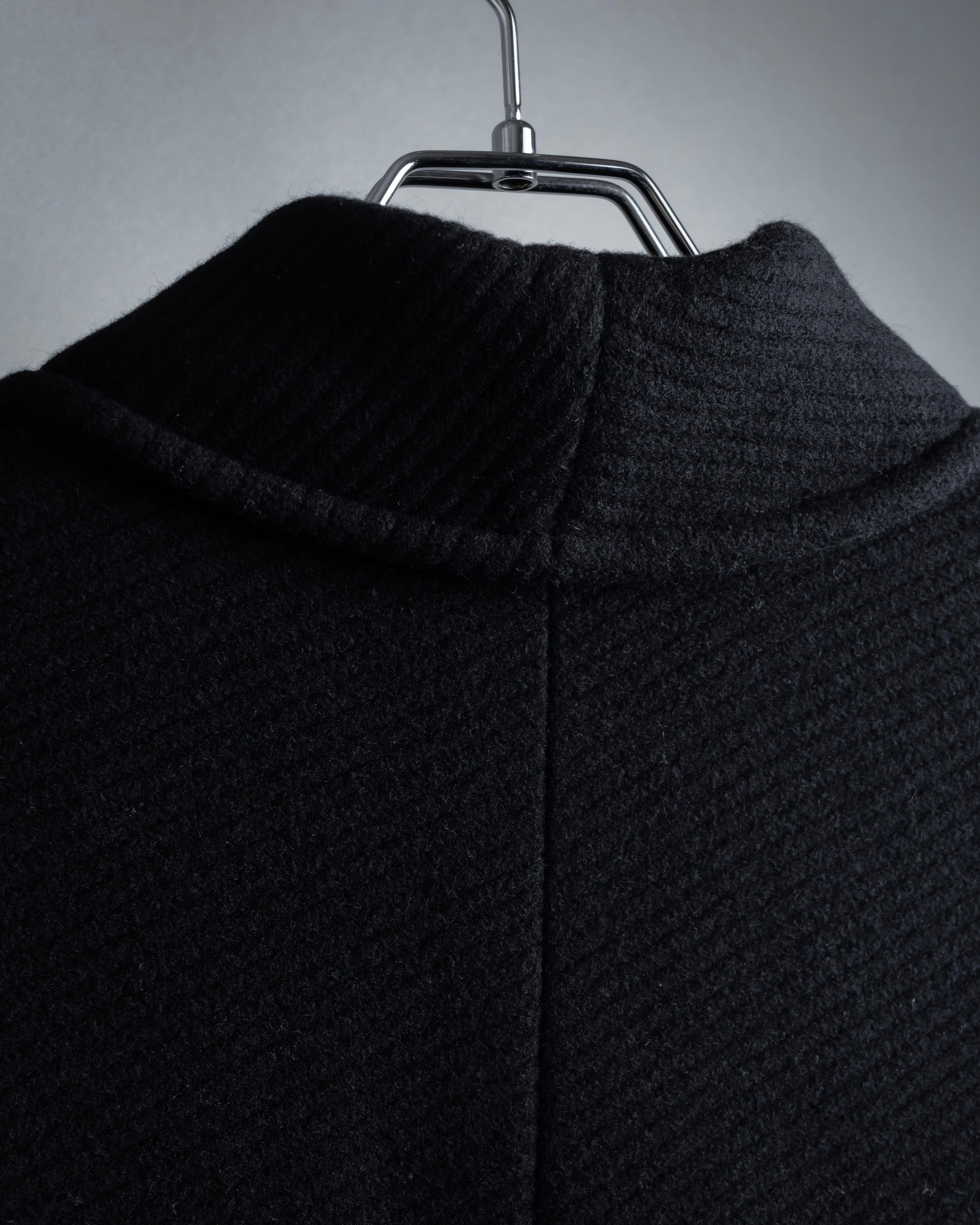 "Valentino Garavani"Shawl collar A-line silhouette long coat