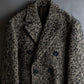 "LANVIN" Double breasted tweed chester coat