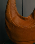 “BVLGARI” 90’s-00’s crescent leather hobo bag