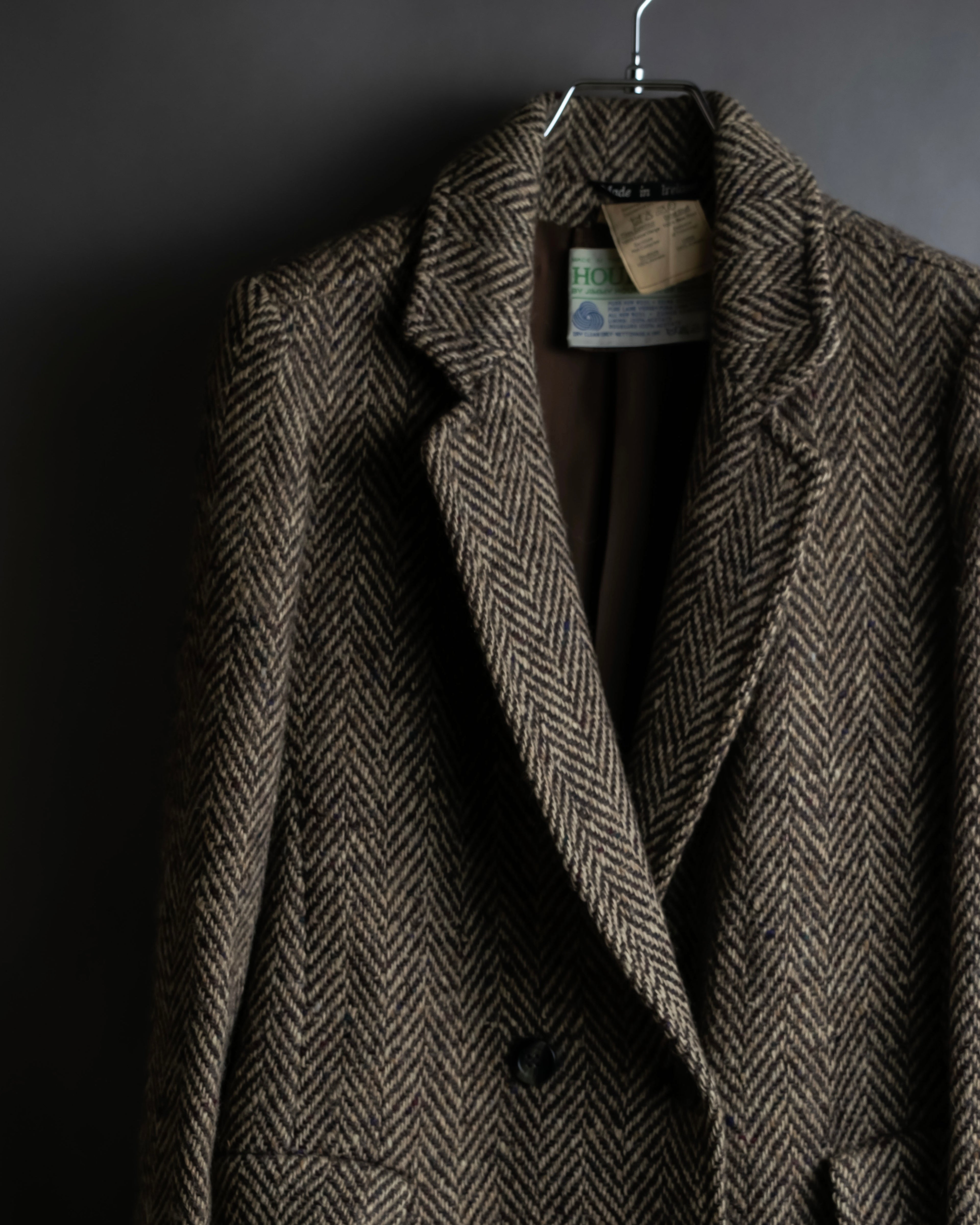 Vintage irish tweed long coat