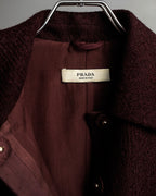 "PRADA" Piping design brushed skirt type set up