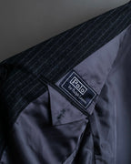 "POLO Ralph Lauren" Notch lapel tailored jacket & two-pleat slacks striped set up