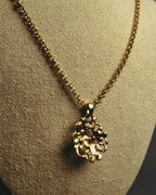 "Yves Saint Laurent" 80's-90's Sculptural floral pendant necklace