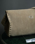 "CELINE" Studs design suede leather shoulder bag