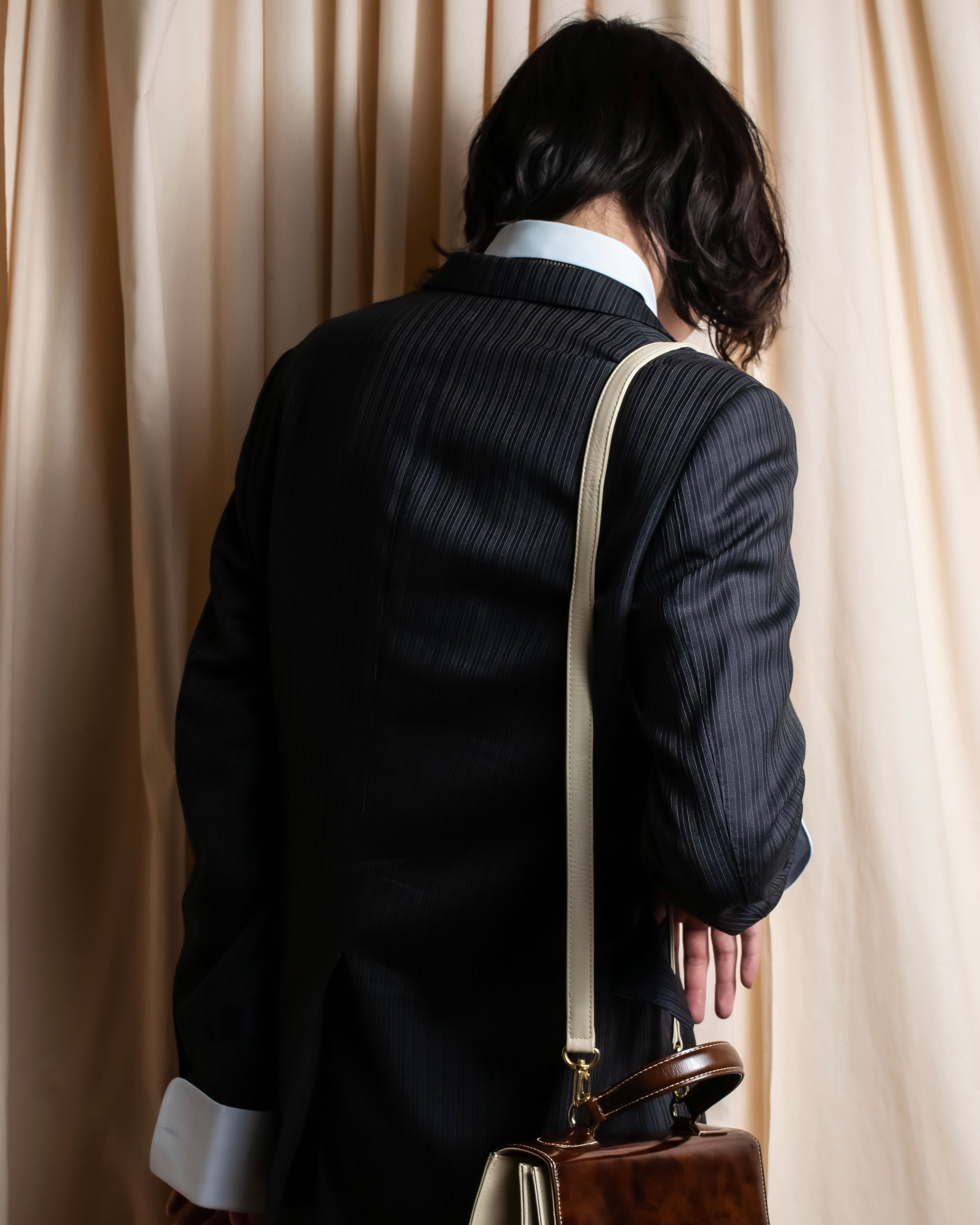 "PAUL SMITH" Satin-switched striped tailored jacket