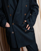"JEAN PAUL GAULTIER HOMME"
Oversized shadow stripe set up
