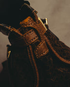 -SPECIAL- "GUCCI" 70's Micro GG suede turn-lock handbag
