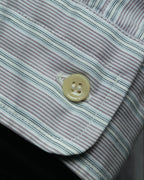 "Christian Dior" 80's-90's Relaxed striped long sleeve shirt