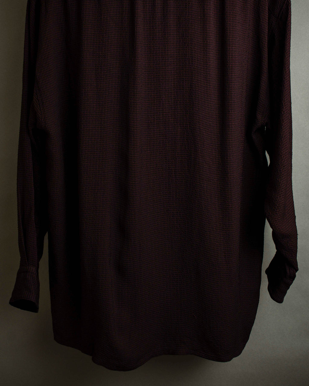 "JEAN PAUL GAULTIER" Draping form burgundy shirt