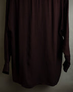 "JEAN PAUL GAULTIER" Draping form burgundy shirt