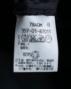 "Vivienne Westwood RED LABEL"
 Draped neck design black cotton shirt