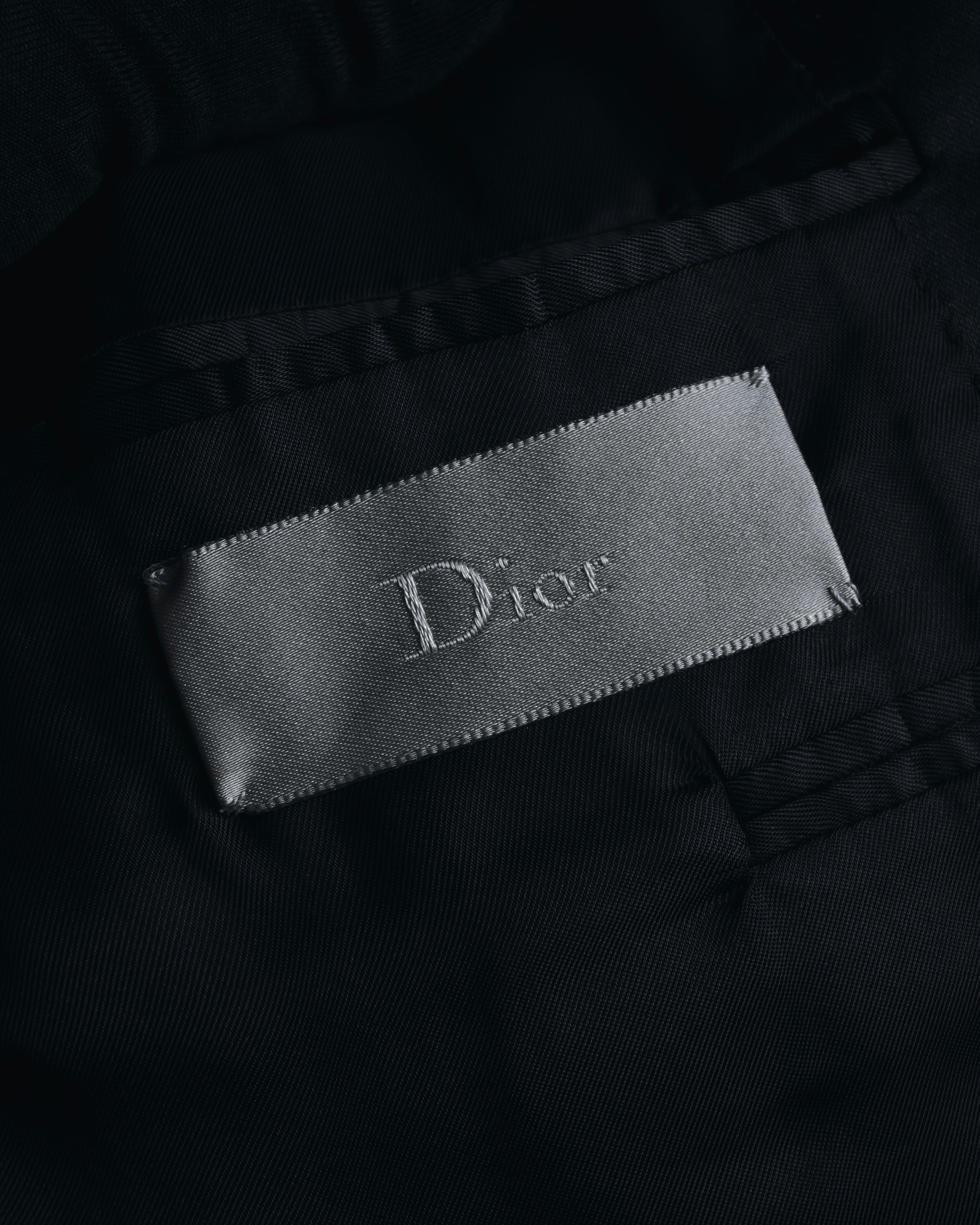 "Dior Homme" Chris Van Assche design satin lapel tuxedo set up