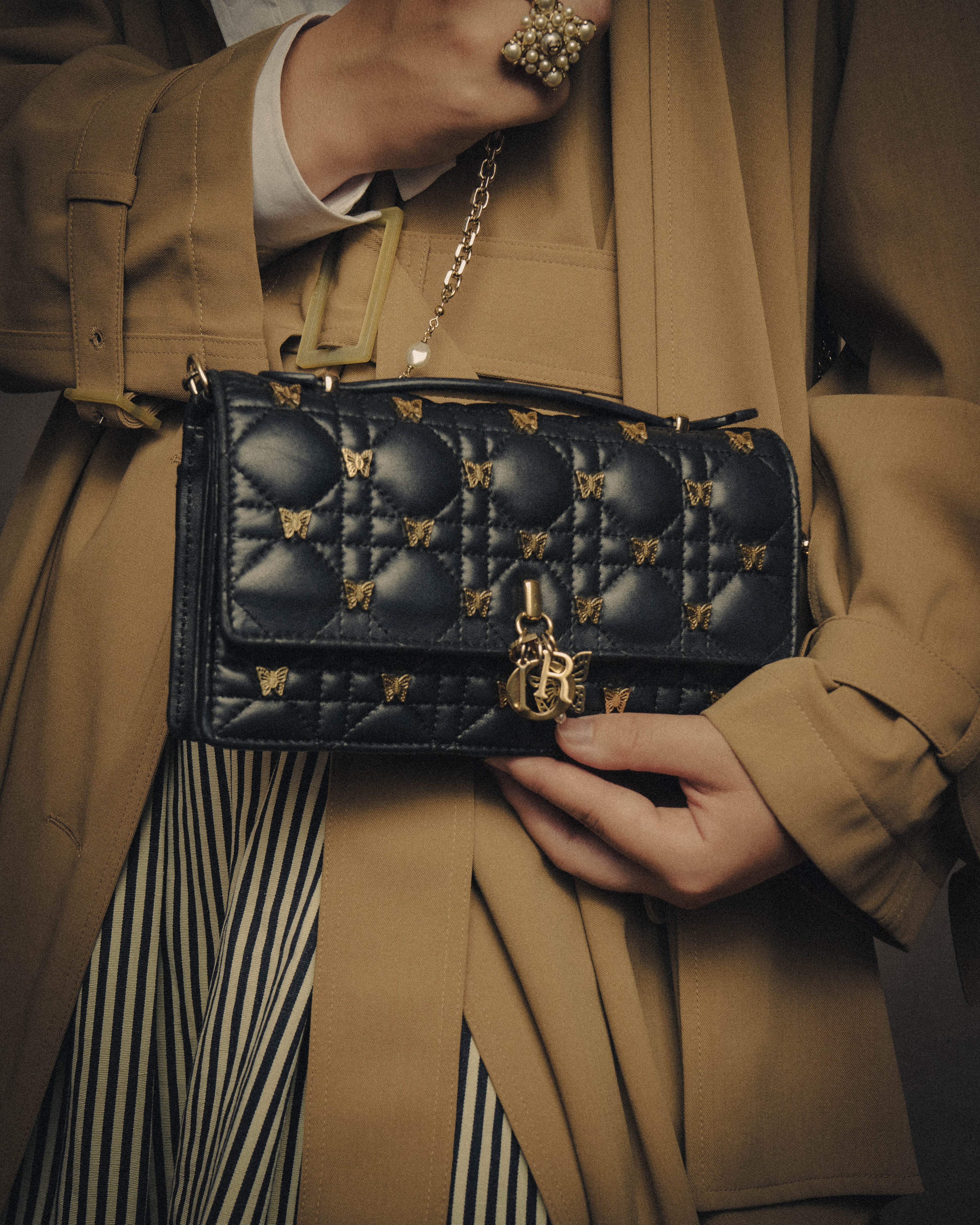 -SPECIAL- “Christian Dior” 2016 onwards butterfly cannage chain shoulder bag
