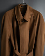 "FENDI" 90's Italian classic 100% cashmere belted coat