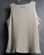 “Jean Paul Gautier” Double belted shoulder designed tank top