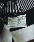 "Salvatore Ferragamo" 00's-10's Monochrome striped cotton knit polo