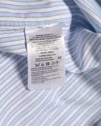 BOTTEGA VENETA/  Cotton Stripe Dress Shirt Blue