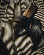 -SPECIAL- “Thom Browne” 2010’s- pebbled leather wingtip lace-up heels