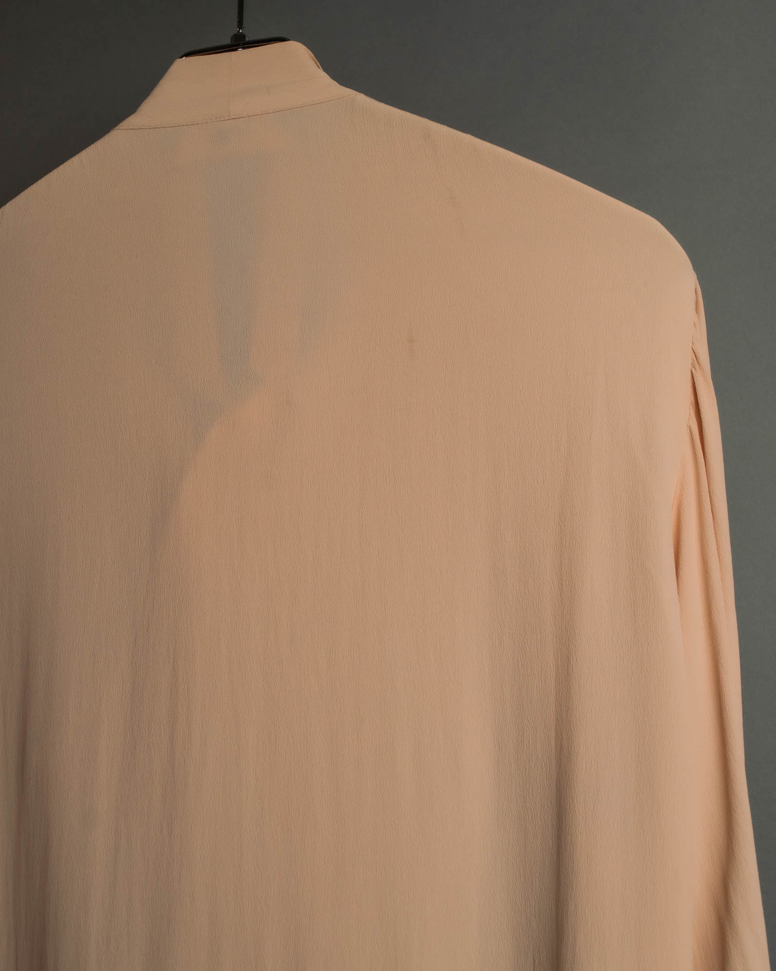 "N°21" 2020's Asymmetric bow tie acetate silk blouse