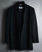 "Max Mara" 00’s Minimalist wrap-front structured jacket