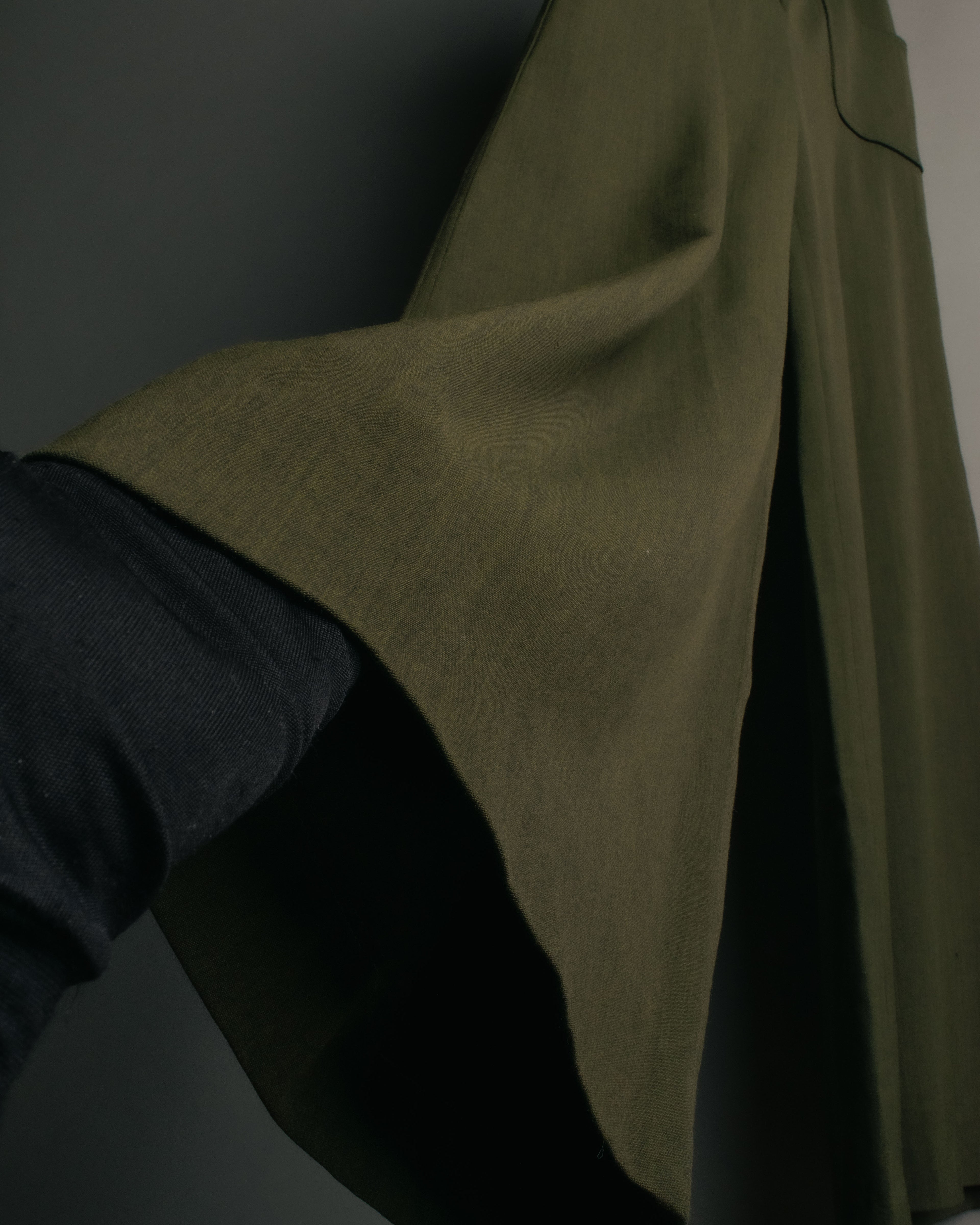 -SPECIAL- “Christian Dior” 2001 Galliano era olive wide safari trousers