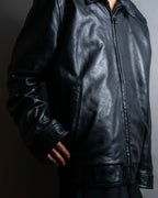 "M. JULIAN" High quality leather single riders blouson