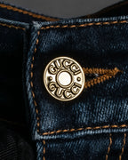 Pantalones de mezclilla con lavado de libélula de GUCCI