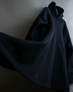 "BALENCIAGA" Oversized poncho flare silhouette hoodie