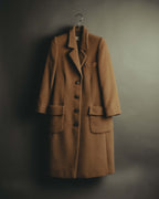 "VALENTINO MISS V" 80's-90's Camel hair single-breasted coat