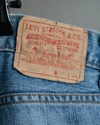 -MOOD MILLÉSIMES- 00’s softly faded loose straight denim pants 569 by “Levi’s”
