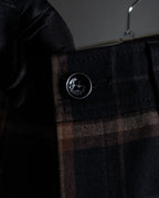 "BURBERRY" Decorative button design check pattern short pants