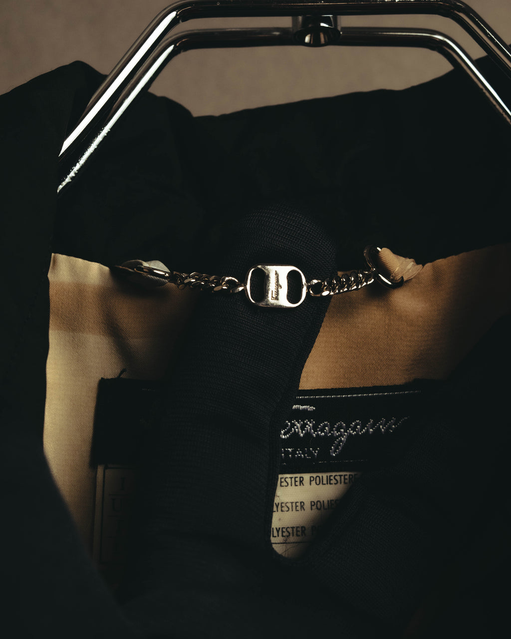 “Salvatore Ferragamo” 00’s-10’s Padded tailored long coat