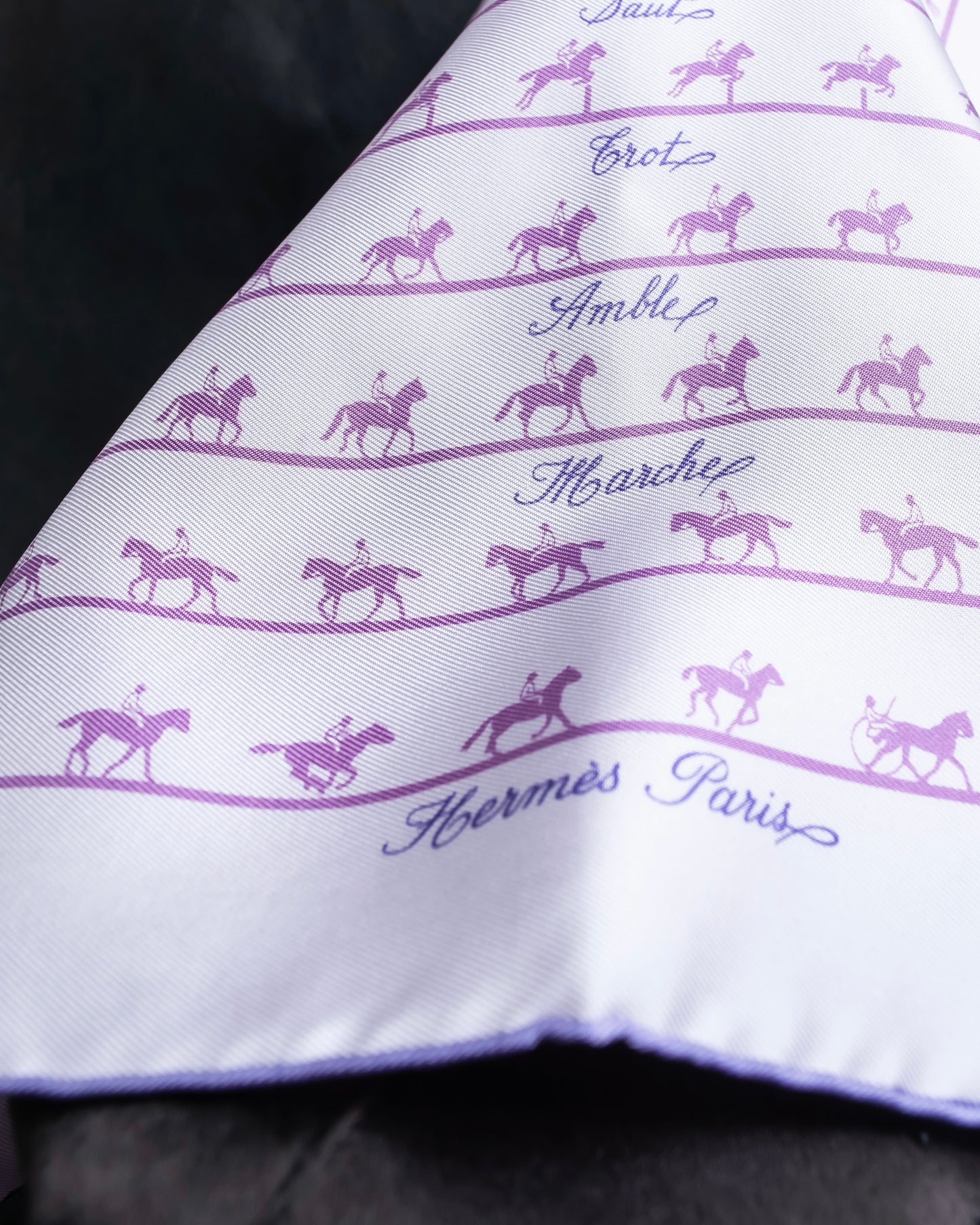 "HERMES" Horse riding pattern petit carre scarf