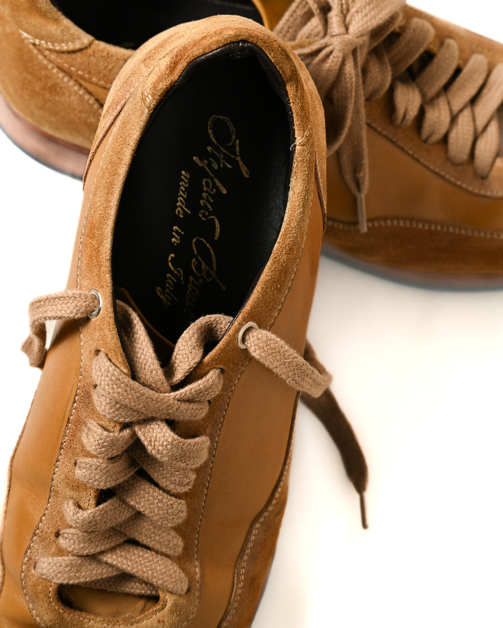 Stefano Branchini
/Suede Mix Leather Sneaker Brown