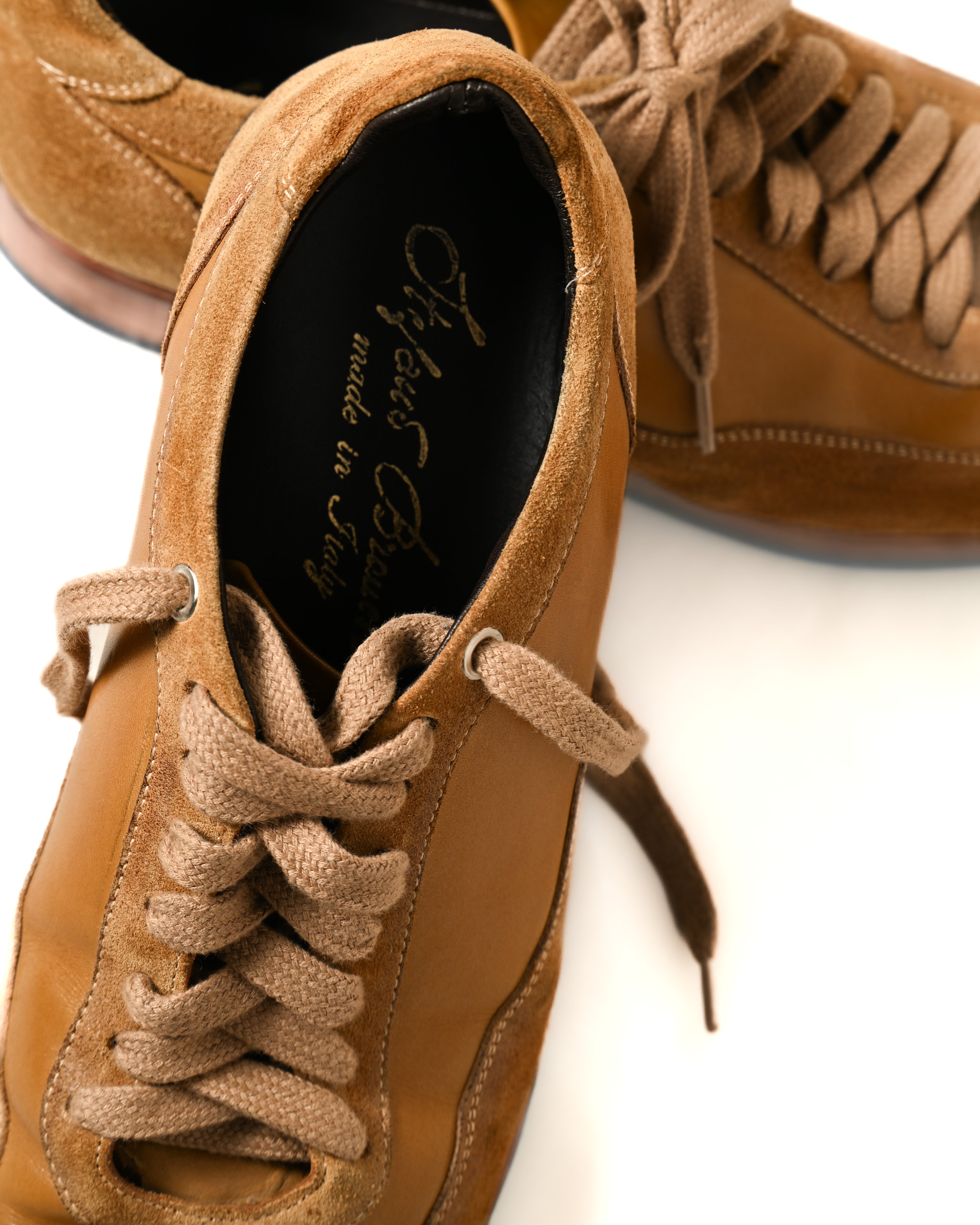 Stefano Branchini
/Suede Mix Leather Sneaker Brown