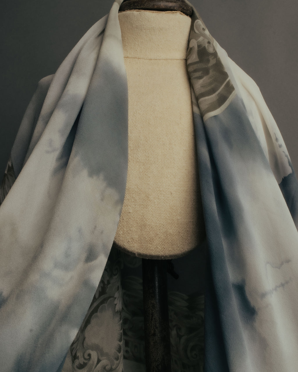 “Christian Dior” 90’s-00’s Sky motif silk scarf