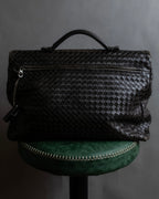 "BOTTEGA VENETA" Intrecciato design briefcase bag