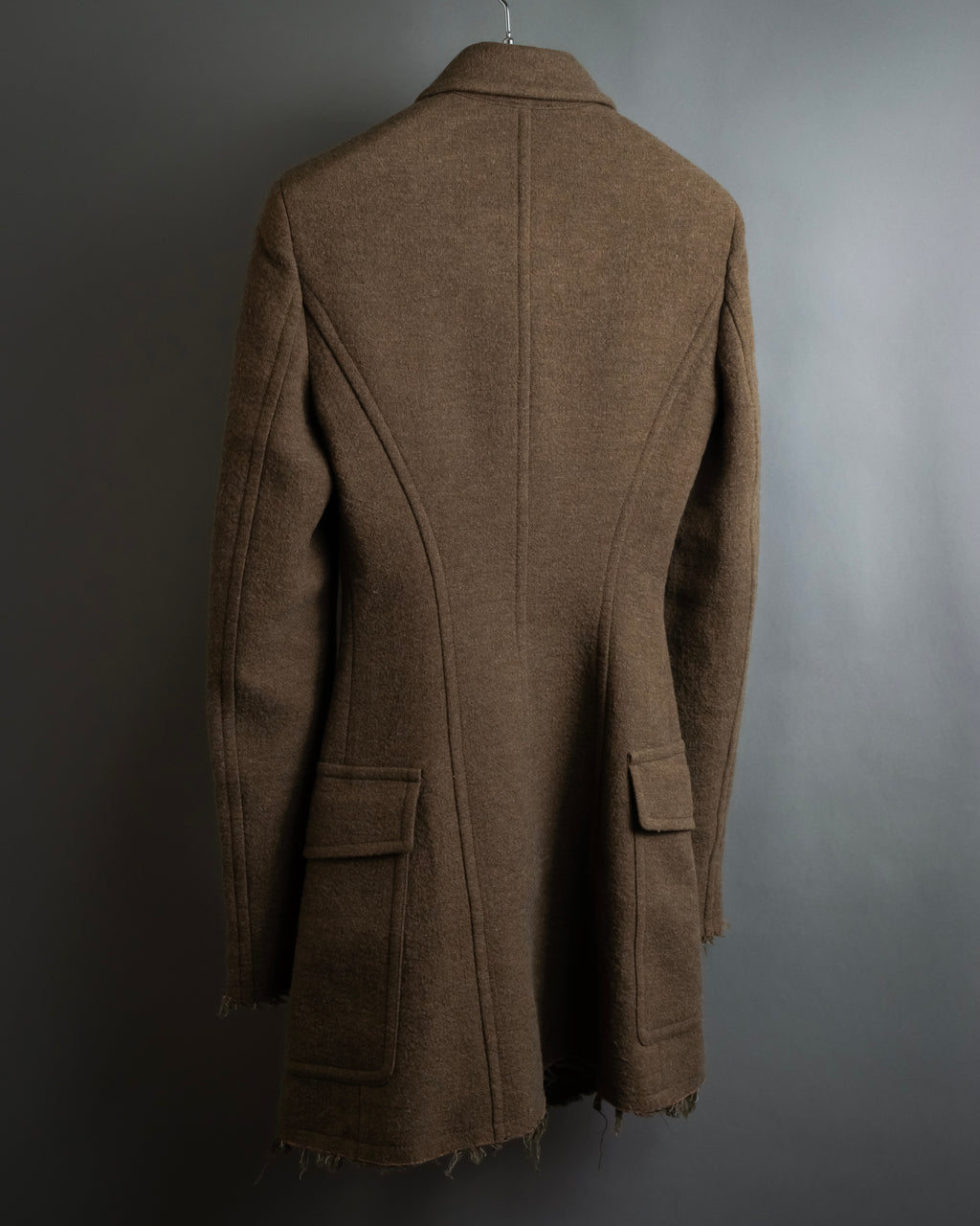 "SPORTSMAX" Carving flap design mid-length coat