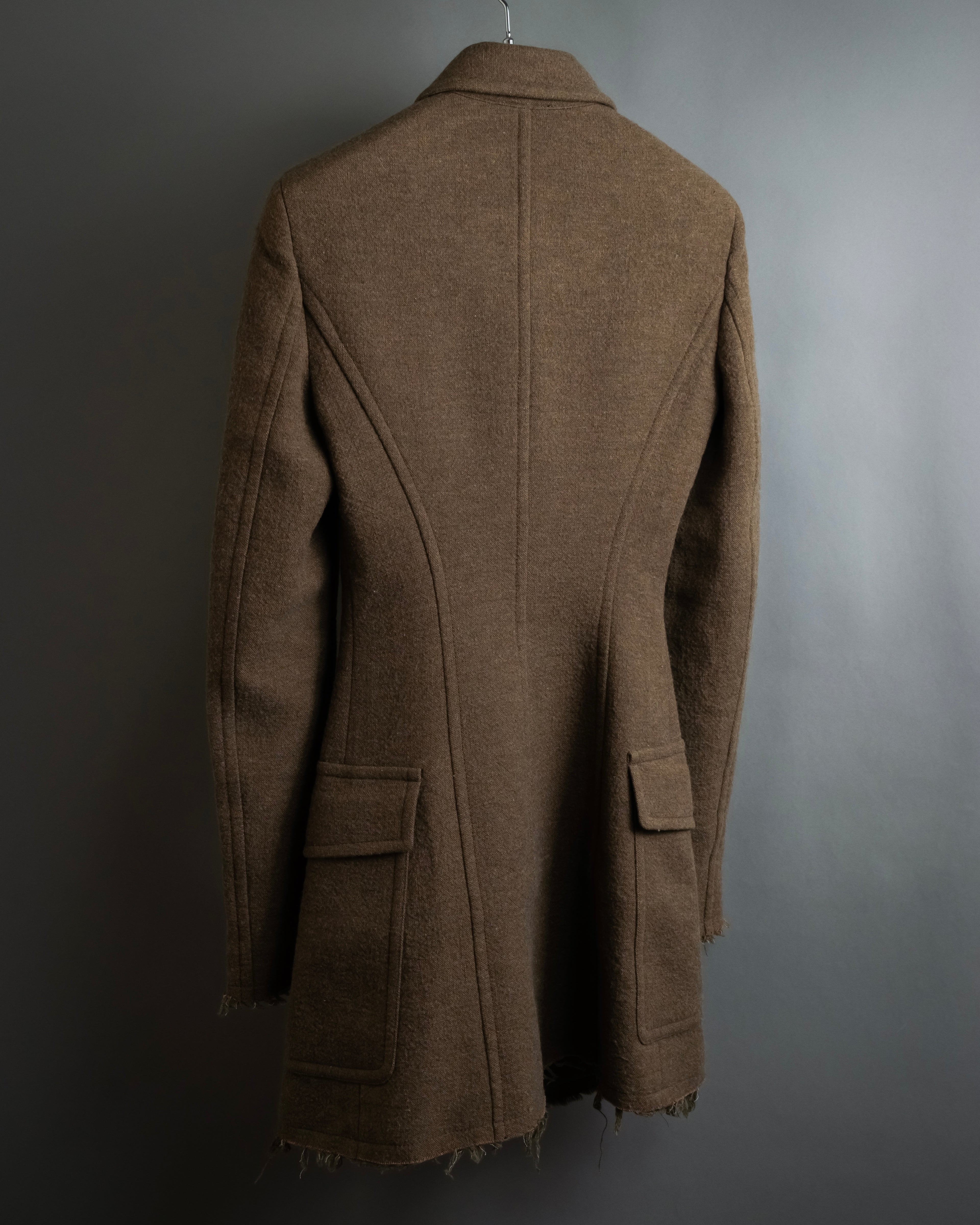 "SPORTSMAX" Carving flap design mid-length coat