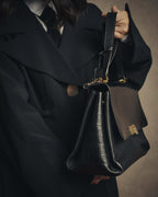 -SPECIAL- “BALENCIAGA” 2013-17 Le dix mixed leather shoulder bag