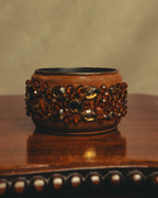 "PRADA" 90's-00's Embellished wide cuff bracelet